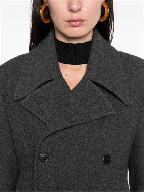 Long double-breasted coat THE NINA STUDIO | N9278PARMAGREY